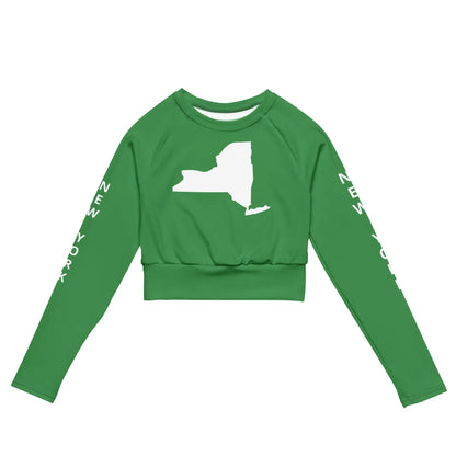 Recycled long-sleeve crop top-LifessentialsLLC.com