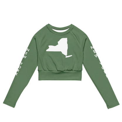 Recycled long-sleeve crop top-LifessentialsLLC.com