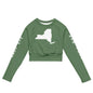 Recycled long-sleeve crop top-LifessentialsLLC.com