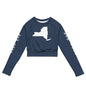 Recycled long-sleeve crop top-LifessentialsLLC.com