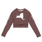 Recycled long-sleeve crop top-LifessentialsLLC.com