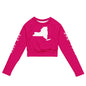 Recycled long-sleeve crop top-LifessentialsLLC.com