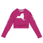Recycled long-sleeve crop top-LifessentialsLLC.com