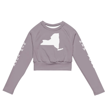 Recycled long-sleeve crop top-LifessentialsLLC.com