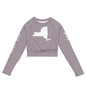 Recycled long-sleeve crop top-LifessentialsLLC.com