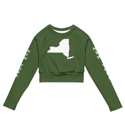 Recycled long-sleeve crop top-LifessentialsLLC.com
