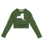 Recycled long-sleeve crop top-LifessentialsLLC.com