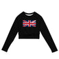 Recycled long-sleeve crop top-LifessentialsLLC.com