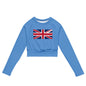 Recycled long-sleeve crop top-LifessentialsLLC.com