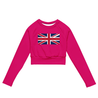 Recycled long-sleeve crop top-LifessentialsLLC.com
