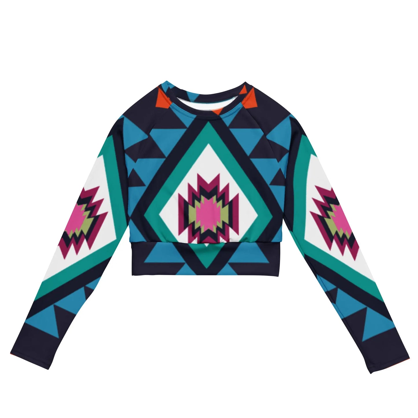 Recycled long-sleeve crop top-LifessentialsLLC.com