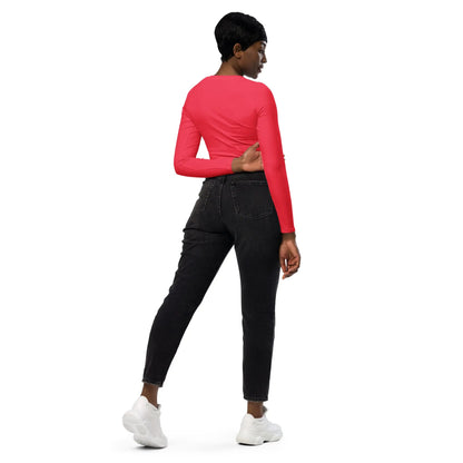 Recycled long-sleeve crop top-LifessentialsLLC.com