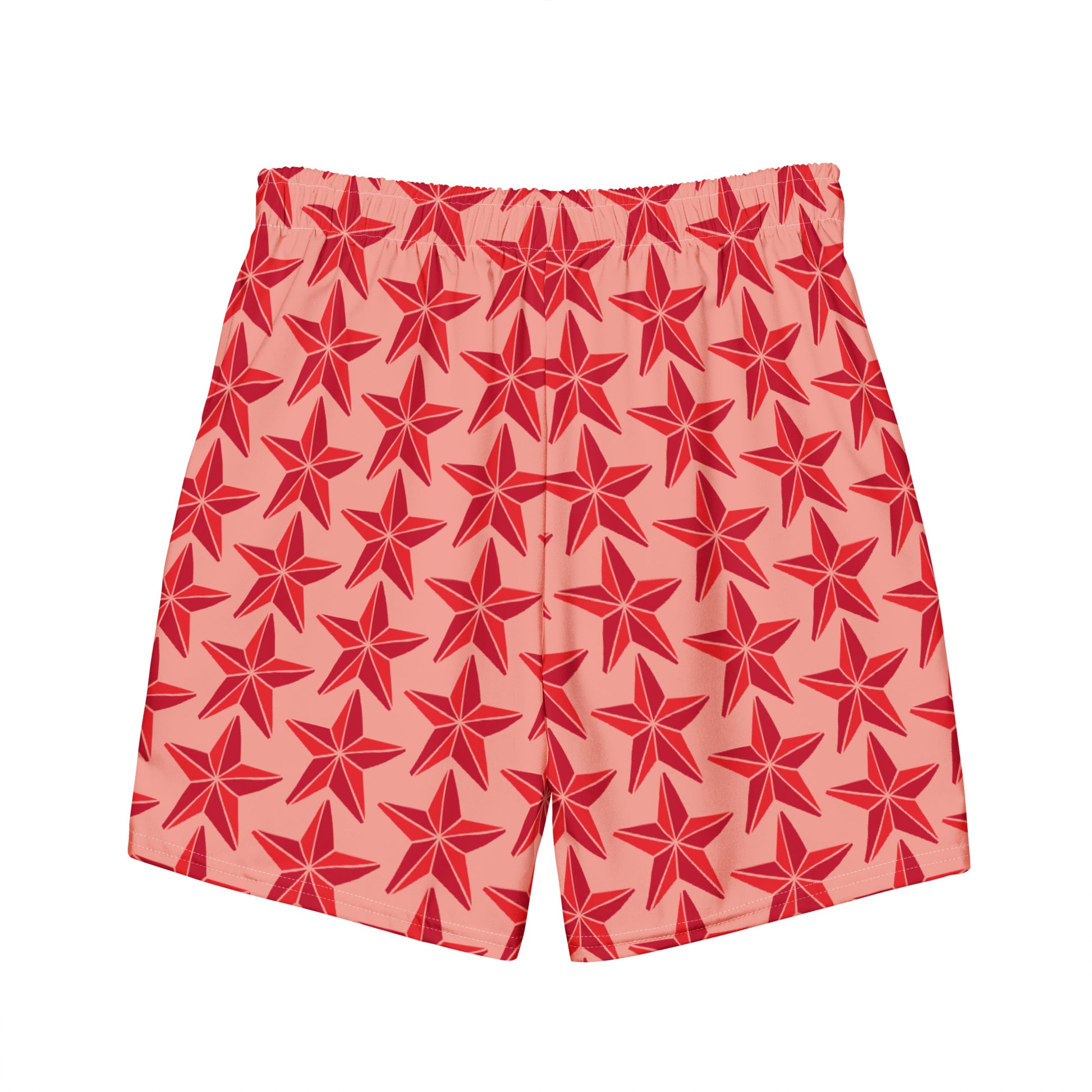 All-Over Print Recycled Swim Trunks-LifessentialsLLC.com