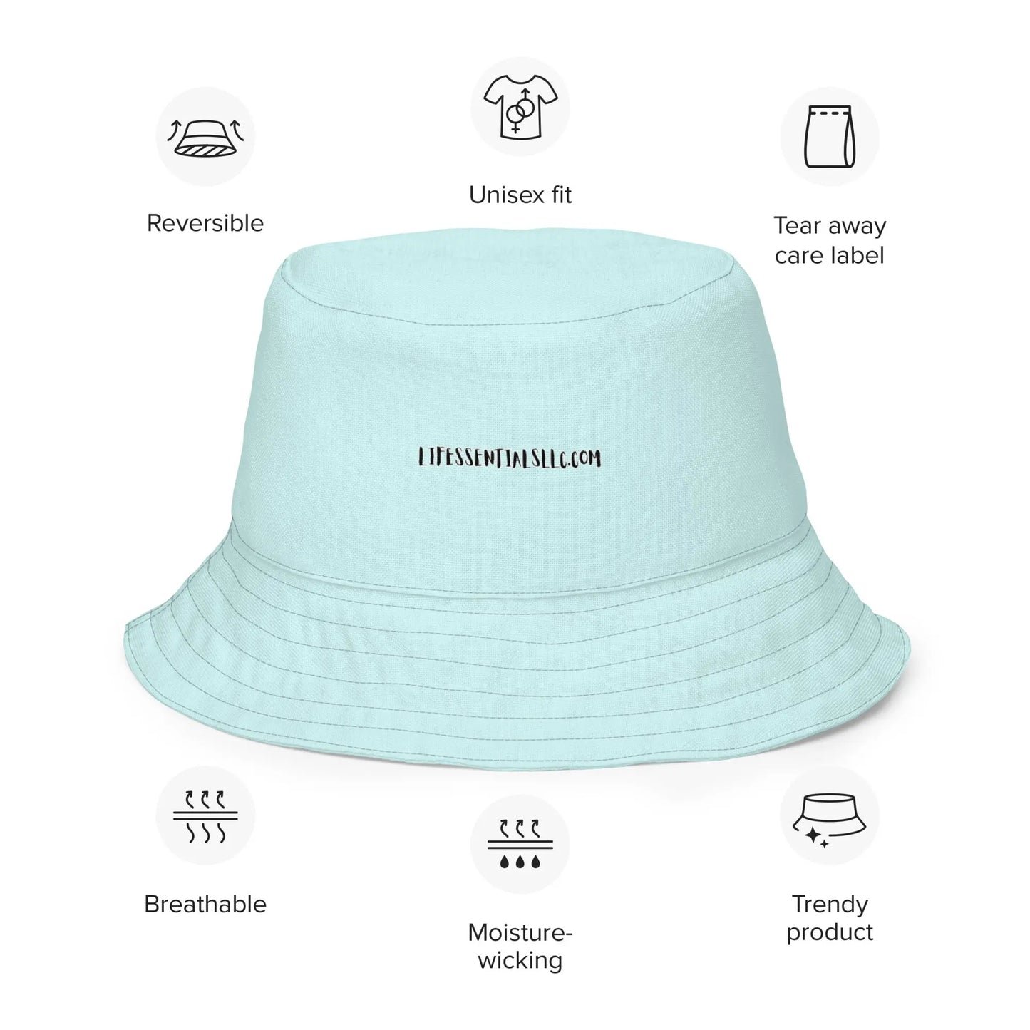 "NORTH CAROLINA" Reversible bucket hat-LifessentialsLLC.com