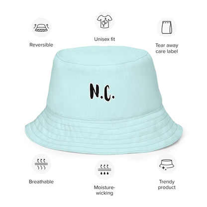 "NORTH CAROLINA" Reversible bucket hat-LifessentialsLLC.com