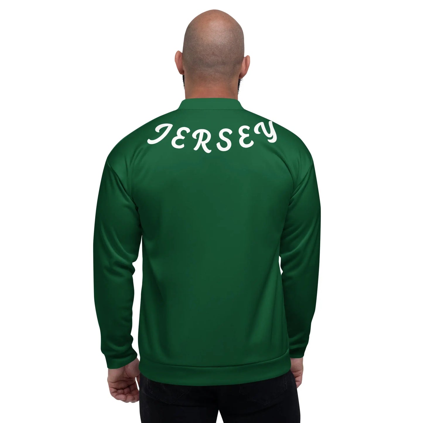 "JERSEY GREEN" Bomber Jacket-LifessentialsLLC.com