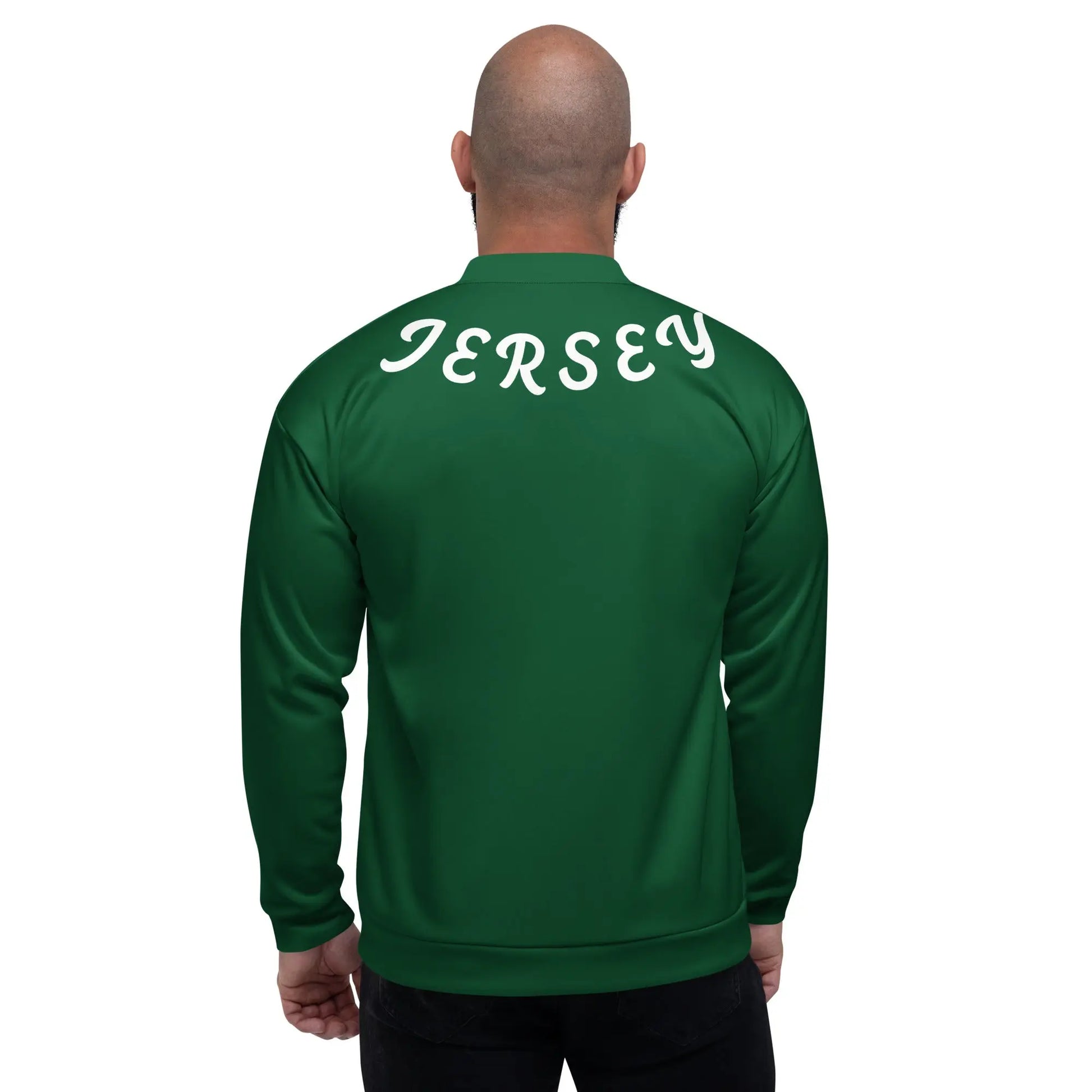 "JERSEY GREEN" Bomber Jacket-LifessentialsLLC.com