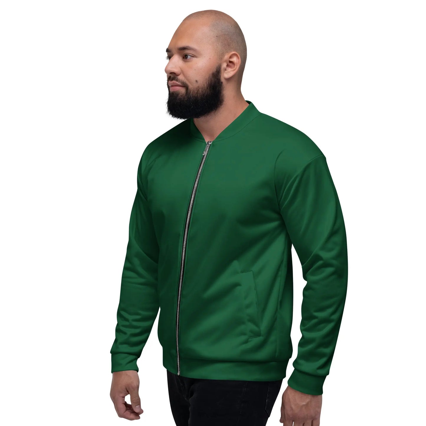 "JERSEY GREEN" Bomber Jacket-LifessentialsLLC.com