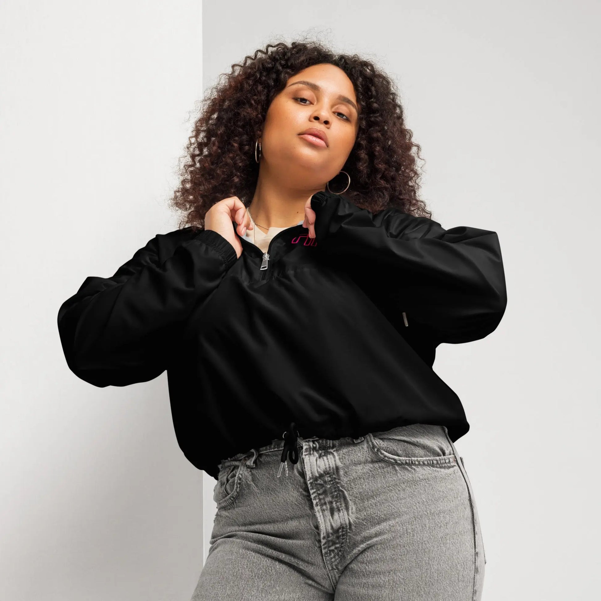 Women’s cropped windbreaker-LifessentialsLLC.com
