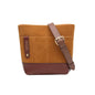 Betsy Bucket Bag | Mustard Suede + Brown Leather