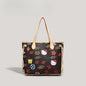 Cute large capacity tote bag, commuter cartoon versatile handbag for women, top handle purse