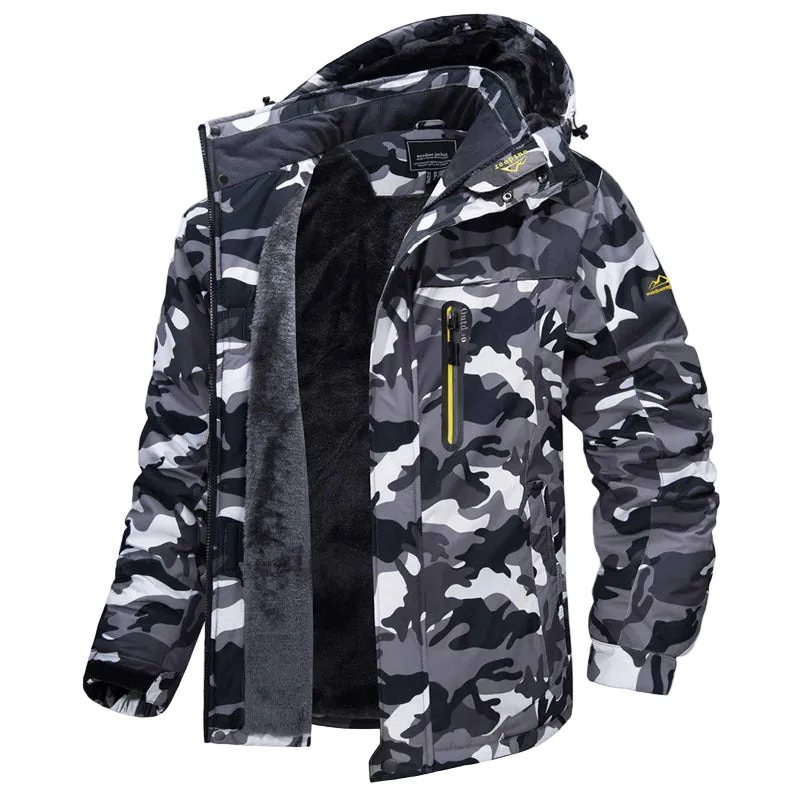 Winter Long Sleeved Windproof Ski Jacket Down