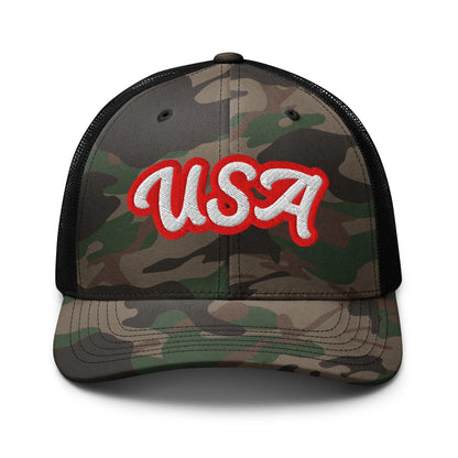 Camouflage trucker hat-LifessentialsLLC.com