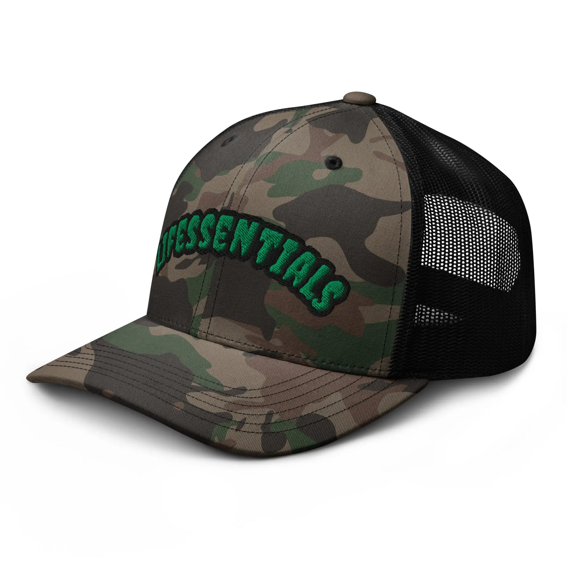 Camouflage trucker hat-LifessentialsLLC.com