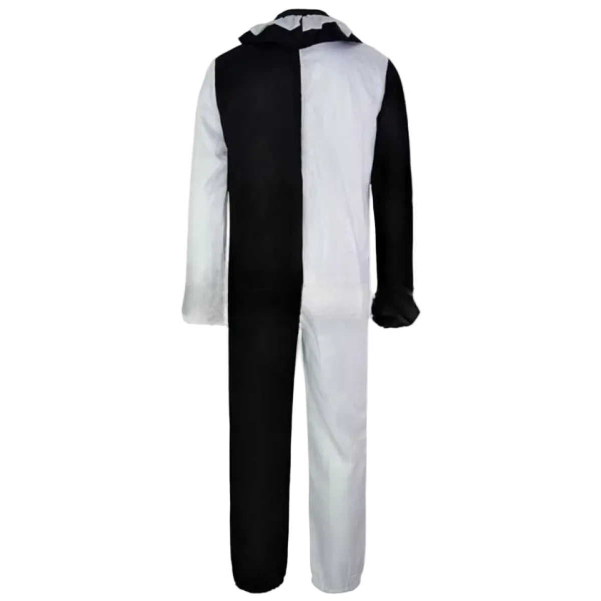 Black and white jumpsuit on a white background