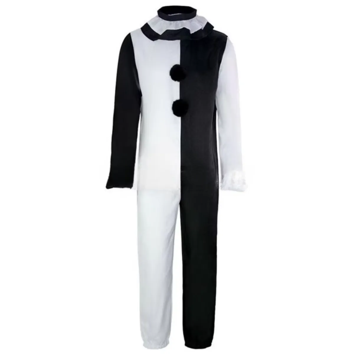 Terrifier 2 Art The Clown Cosplay Costume – Jumpsuit & Mask Halloween Set