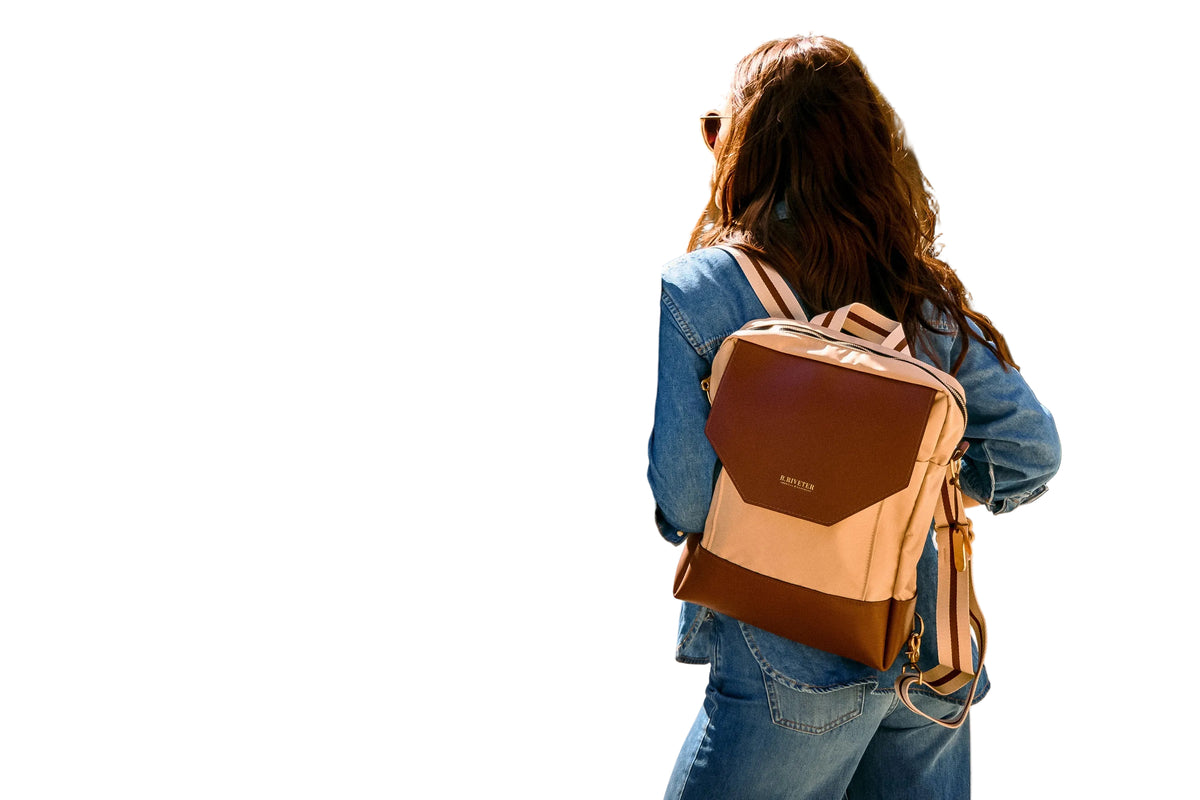 Corbin | Chocolate Washed Canvas + Brown Leather