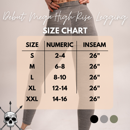 WOMEN'S | DEBUT MEGA-HIGH-RISE LEGGING : BLACK