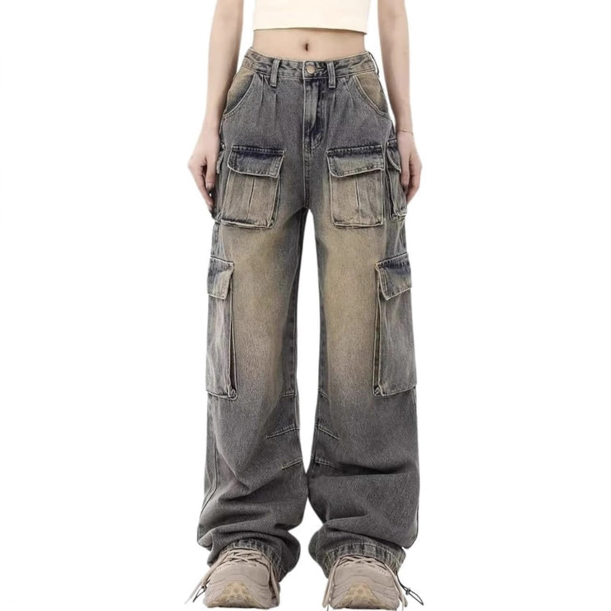 Womens Casual Denim Jeans In American Workwear Style