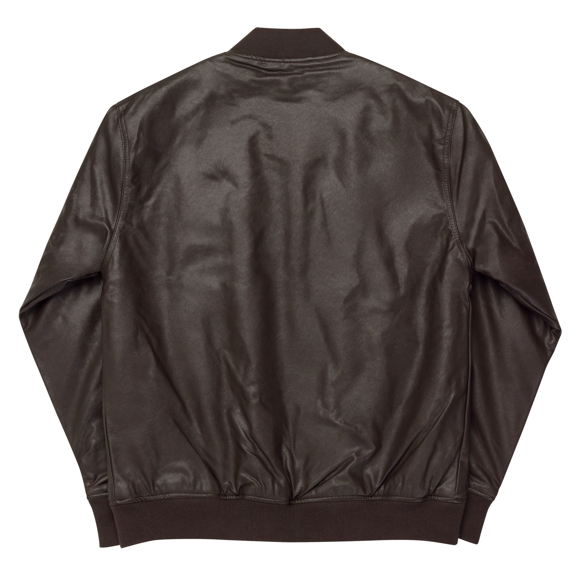 Leather Bomber Jacket-LifessentialsLLC.com