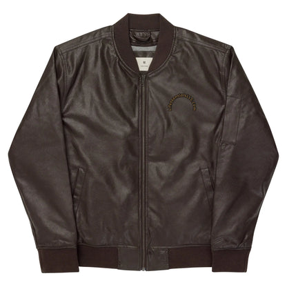 Leather Bomber Jacket-LifessentialsLLC.com