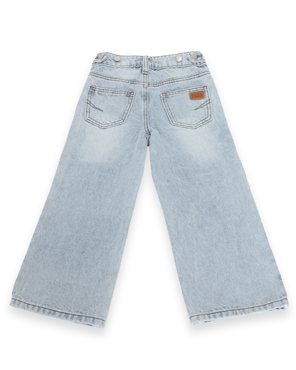 Fly Girl Distressed Denim - Light Wash
