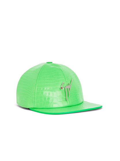 GIUSEPPE ZANOTTI Signature Logo Leather Baseball Cap for Men