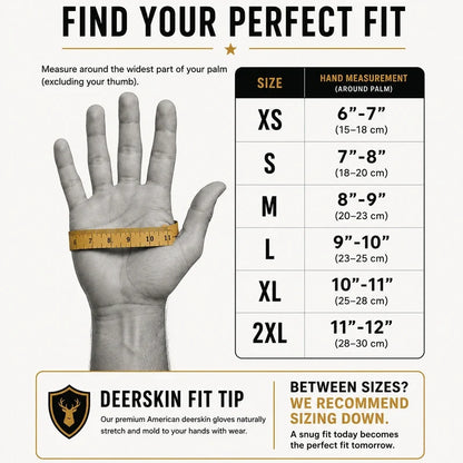 Classic Longer Cuff Deerskin Gloves