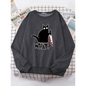 Kitty Say "What?" Sweatshirt - Harajuku Casual Hoody