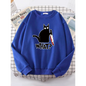 Kitty Say "What?" Sweatshirt - Harajuku Casual Hoody