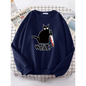 Kitty Say "What?" Sweatshirt - Harajuku Casual Hoody