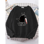 Kitty Say "What?" Sweatshirt - Harajuku Casual Hoody
