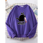 Kitty Say "What?" Sweatshirt - Harajuku Casual Hoody