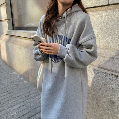 Loose Slim Long Hoodie Sweater (MS074)