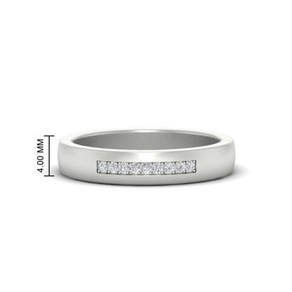Mens 9 Stone Simple Diamond Band