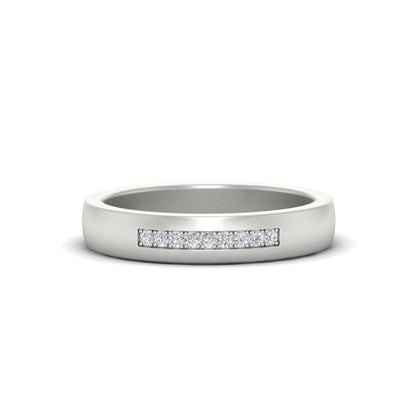 Mens 9 Stone Simple Diamond Band