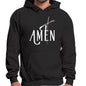 Mens Graphic Hoodie Amen White Print