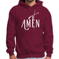 Mens Graphic Hoodie Amen White Print