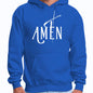 Mens Graphic Hoodie Amen White Print