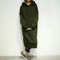 Modern Women Long Hoodies Autumn Winter Loose Hooded Sweatshirts Casual Oversized Sweatshirt Baggy Pullovers Dress Plus Size Super Soft Pullover Oversize Sweatshirt With Pocket